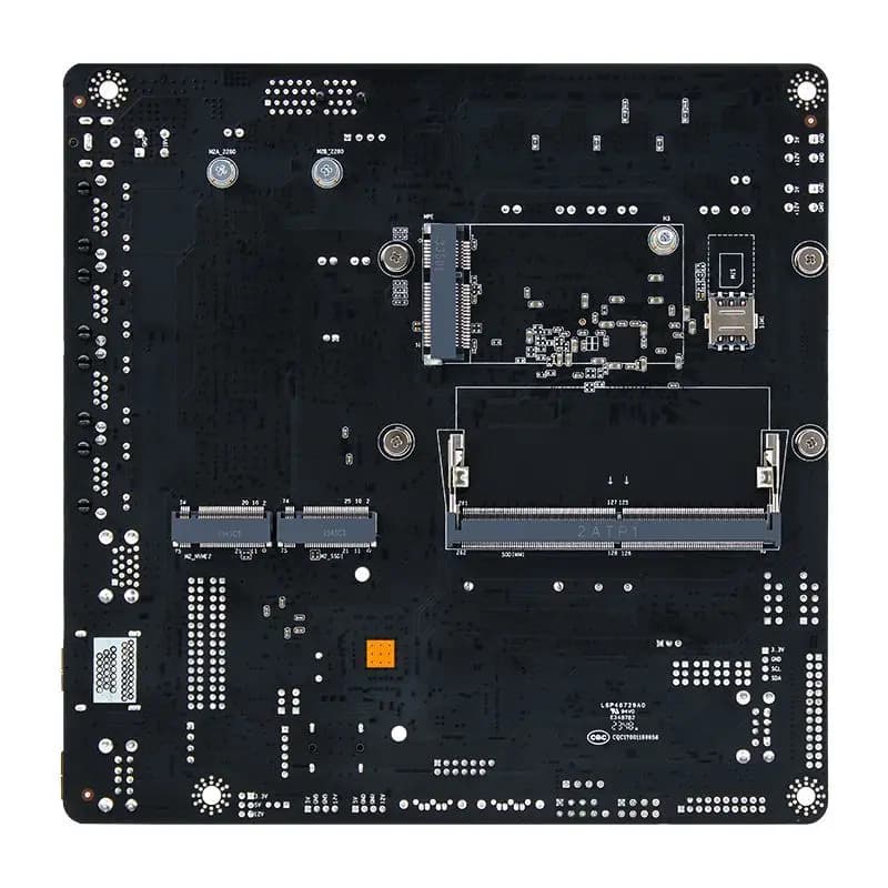 Scheda Madre ITX NAS a 6 Bay con Processore Intel N100 | Scheda Router LAN 4×2.5G | 6×SATA3.0 + Doppio spazio di archiviazione M.2