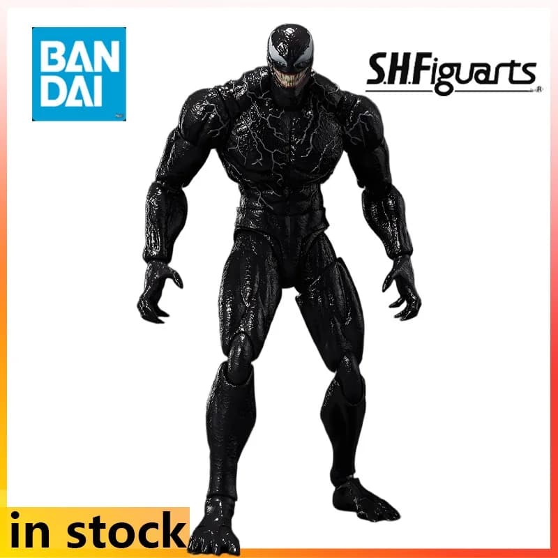 Autentico capelli lisci Bandai originale SHF Mobile Doll Venom: The Last Dance Anime Action Figure Model Toy Model Regali per ragazzi