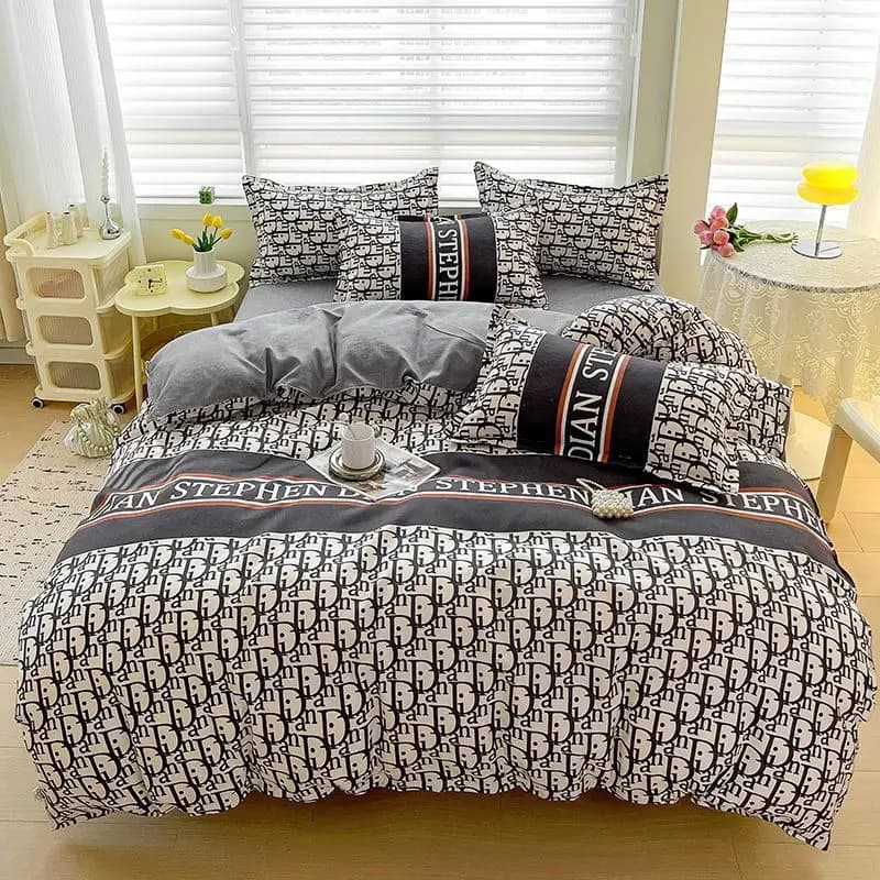 Class A Grade Maternal and Infant Set of 4 pieces 100% pure cotton thickened Cover for double bed Sheet Federa Set of 3 pieces