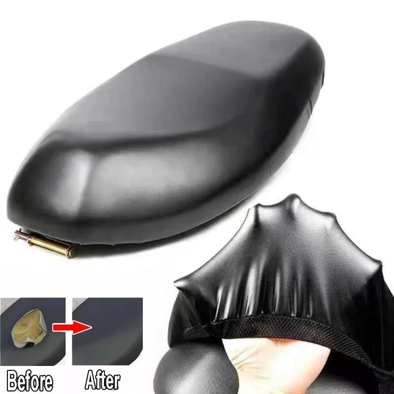 Coprisedile per moto impermeabile Fodera per cuscino in pelle PU traspirante Protezione per il tempo Protezione solare per scooter elettrico per moto