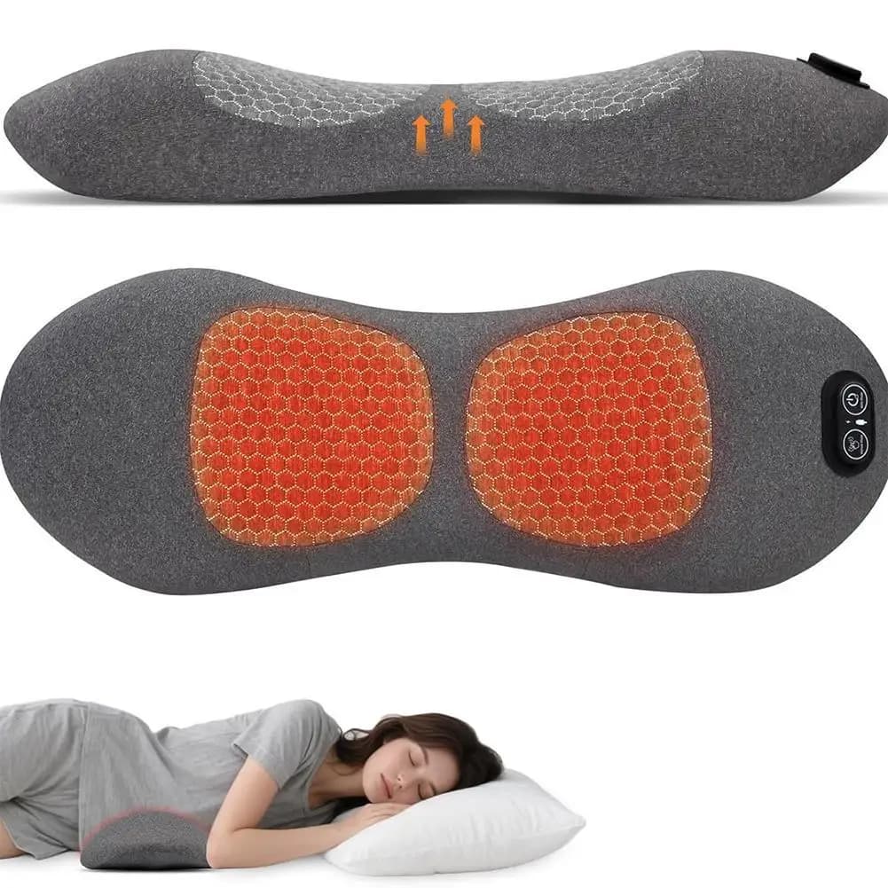 Massaggiatore Multifunzionale 3 in 1 per Terapia della Schiena con Letto di Sollievo, Massaggio Shiatsu Profondo Portatile per Dolori alla Schiena e alle Spalle