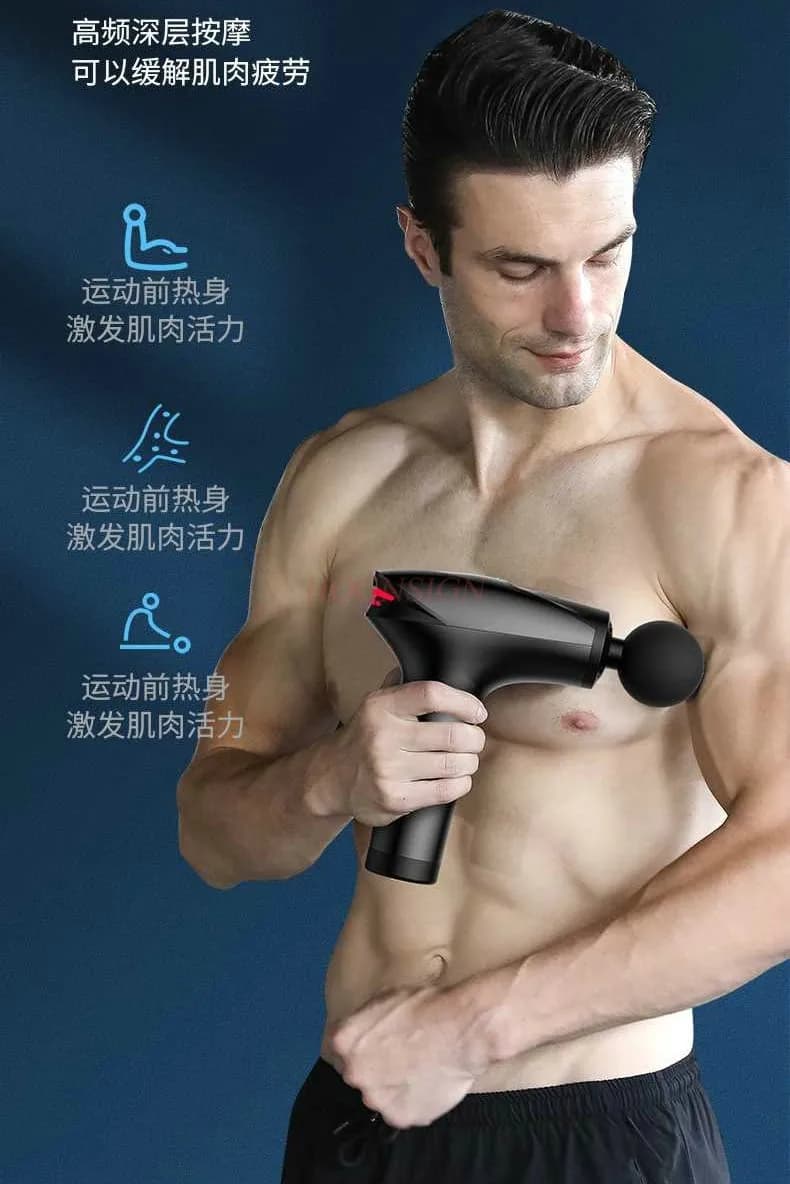 Strap Gun and Massage Guns Comes with 5 Heads Massage Tool to Relieve Body Pain 1800mAh