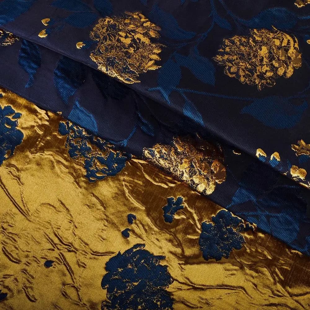 Gold Embossed Yarn-dyed Brocade Jacquard Fabric Sewing Skirt & Upholstery Garment Textile Fabric Designer Material