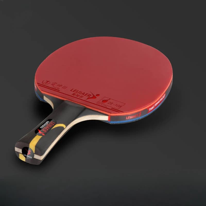LEIJIAER KA 1 pz professional ping pong rack with short long handle Ayos rubber on ping pong rack