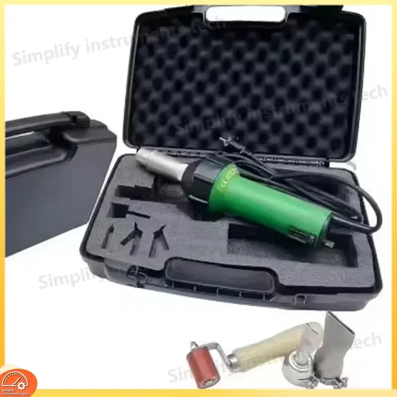 1600W Hot Air Welding Gun PVC Plastic Welder Heat Gun Torch for Tarpaulin Banner Repair Industrial Heating Tool Kit