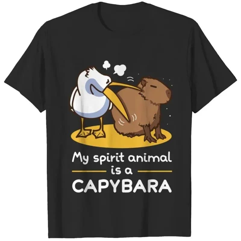 3D Divertente Animale Capybara Stampa T Shirt per Le Donne Moda Streetwear Amanti del Capybara Maniche Corte Kawaii Vestiti Tees Top
