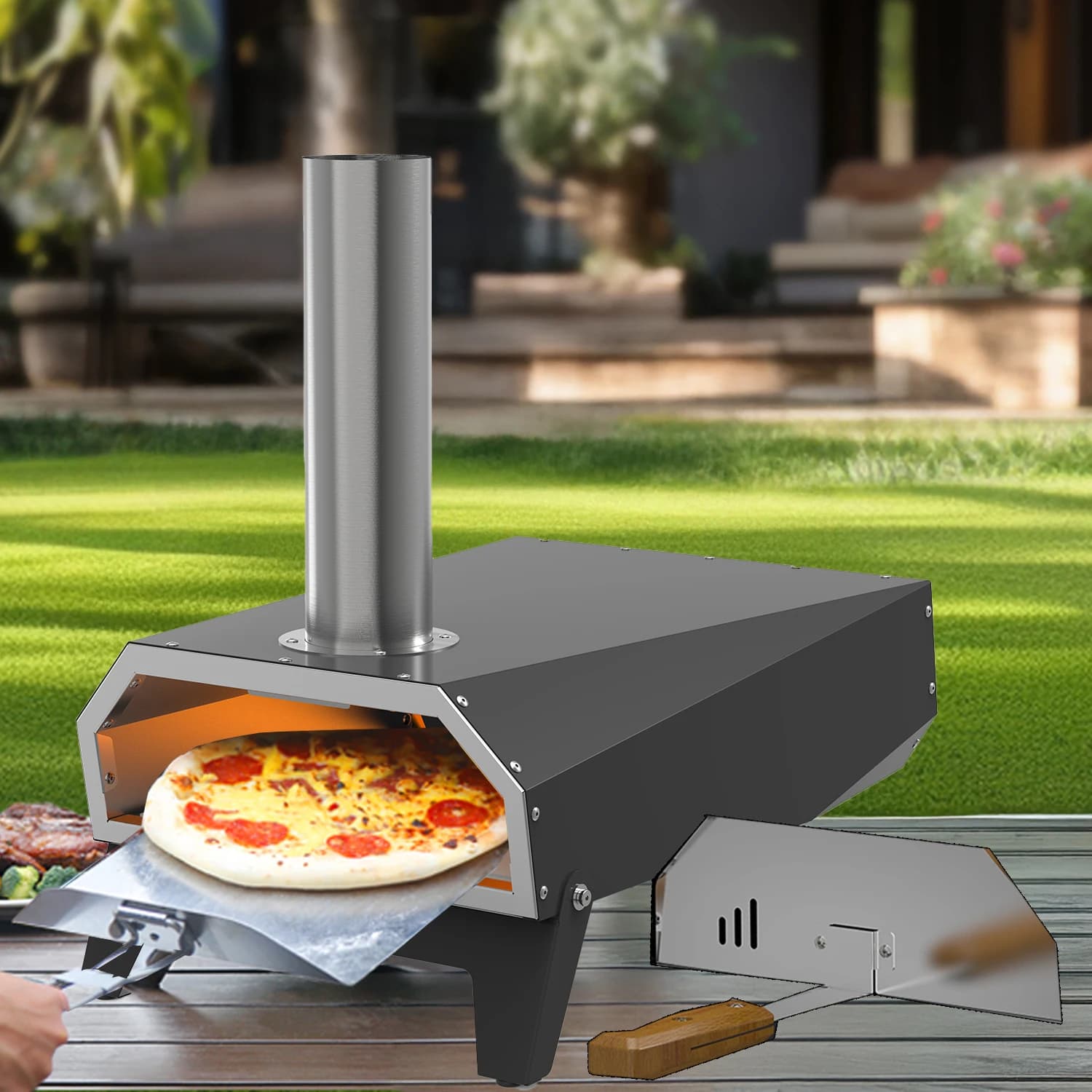 Pietra per Pizza Portatile da 12 Pollici per Campeggio all'Aperto, Vendita Calda