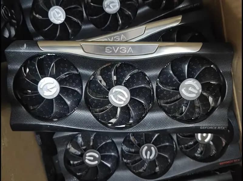 Radiatore di raffreddamento originale per scheda video EVGA RTX3090 RTX3080 con piastra posteriore