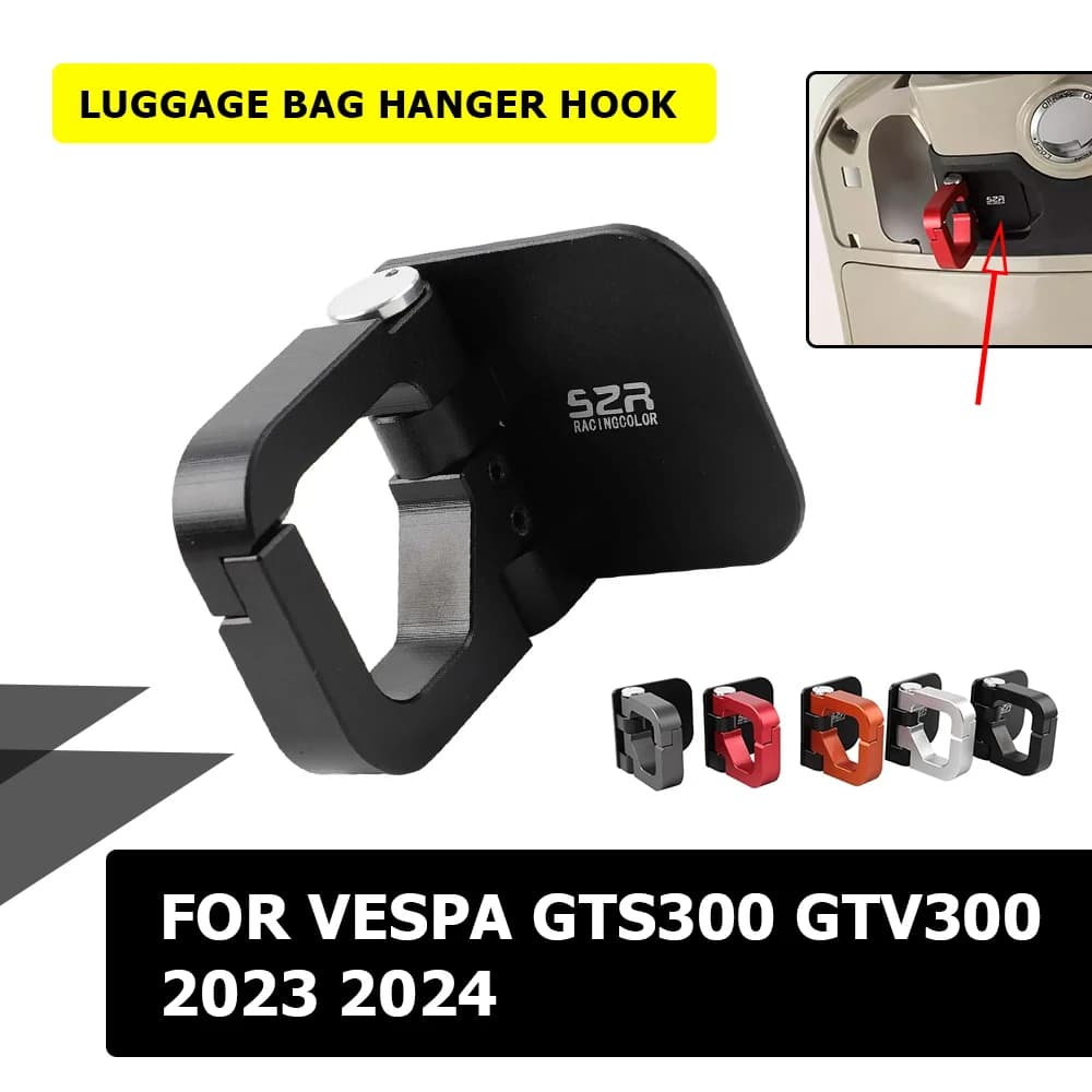 For GTS300 2024 Special Faucet Hook For Vespa GTS 300 Super GTV300 GTV 300 Motorcycle Helmet Hook Luggage Bag Hook Holder Hanger