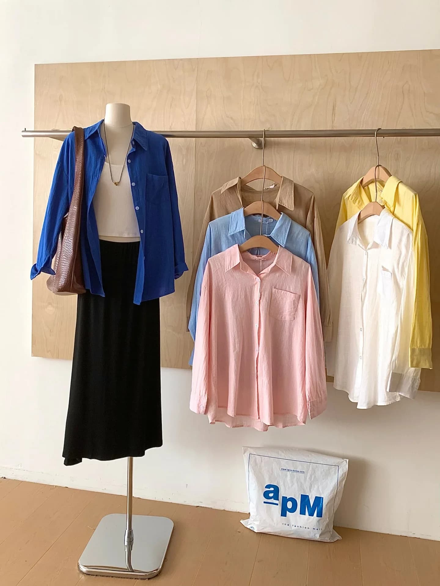Camicia in Lino da Donna, Moda Coreana, Estiva, Sottile, Larga, a Maniche Lunghe, Protezione Solare, Stile High Street, Semplice, Tinta Unita, con Colletto