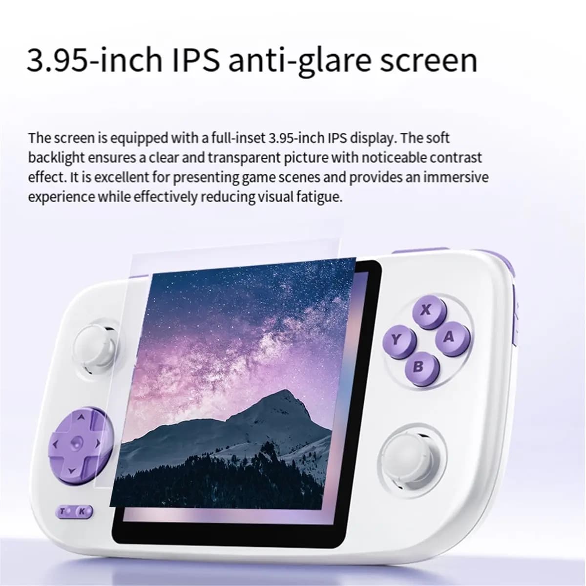 A3#(Upgraded) 1968F E3 Game Console Retro 3.95-Inch IPS Screen HD Display Multiplayer Esports Joystick Handheld Console 128G B