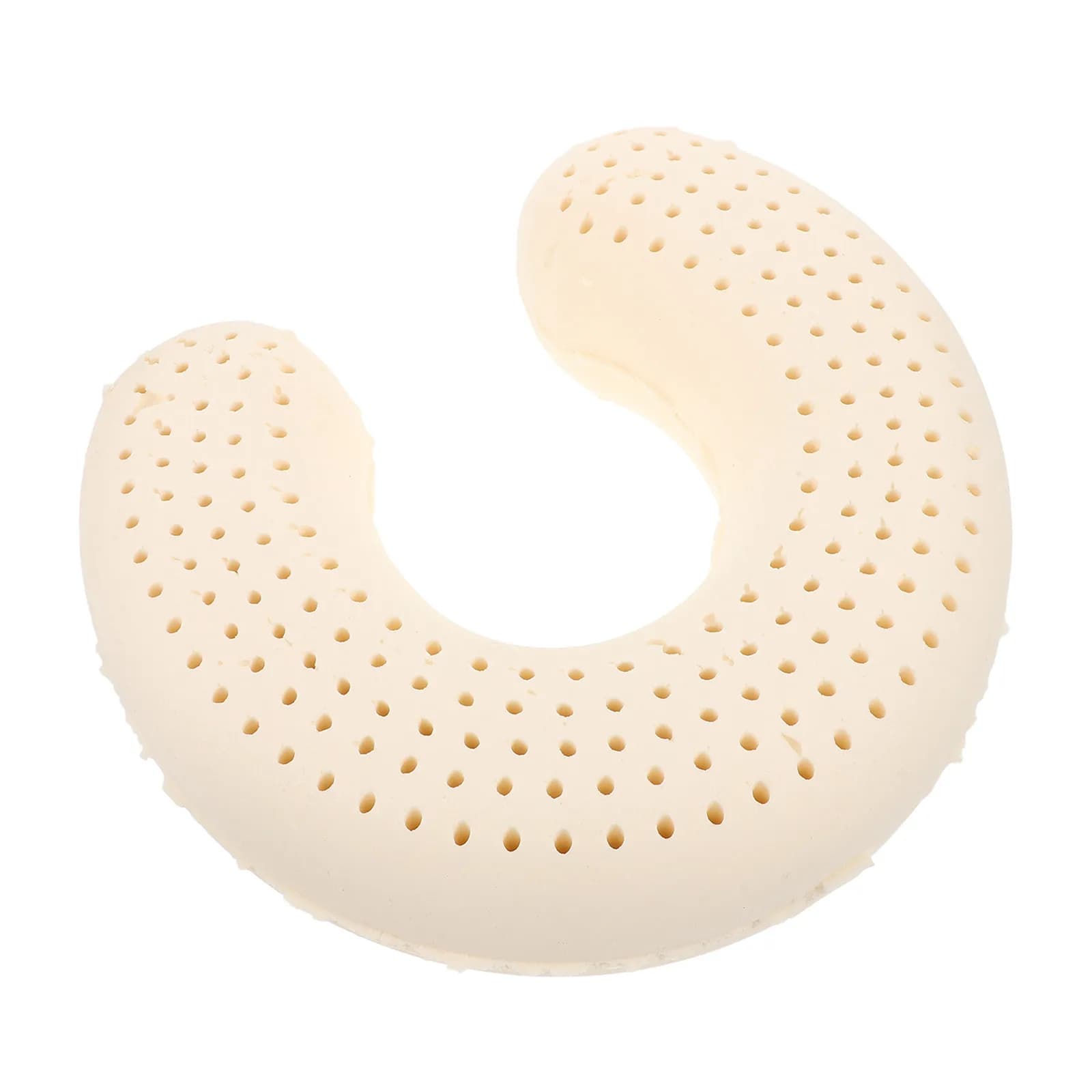 Cuscino da Viaggio in Lattice a Forma di U Ergonomico per Comfort e Sollievo, per Aereo, Ufficio, Auto, Traspirante e Naturale