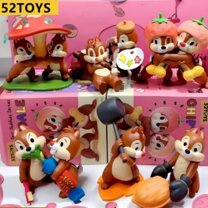 52toys Chip 'n' Dale Best Buddies Series Mystery Box Blind Box - Statuetta Anime, Bambola Trendy, Ornamenti, Giocattoli Regalo Personalizzati
