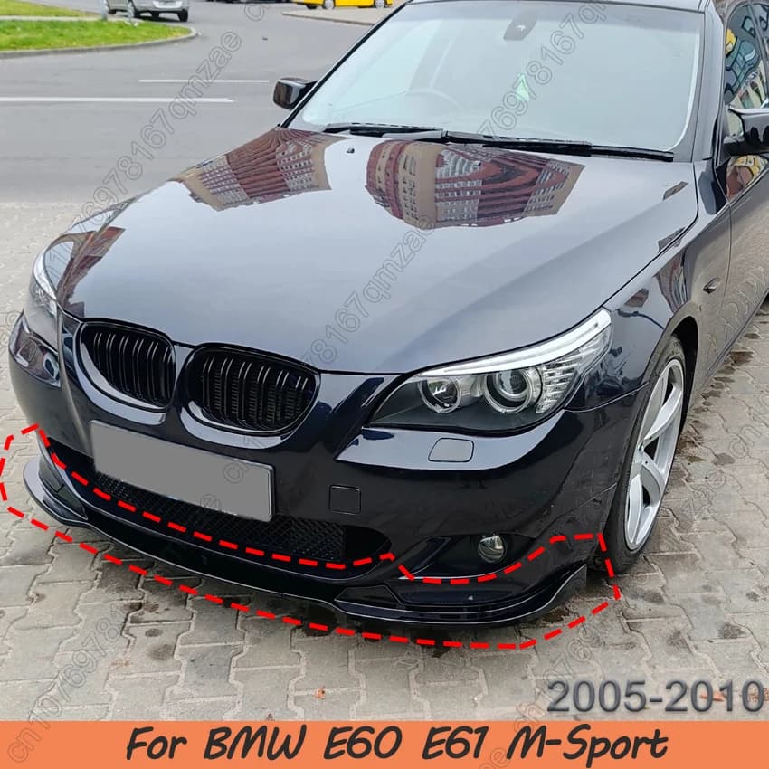 Per BMW Serie 5 E60 E61 Spoiler Anteriore Paraurti Labbro Diffusore Protezione Copertura M Sport 2005-2010 Accessori Tuning