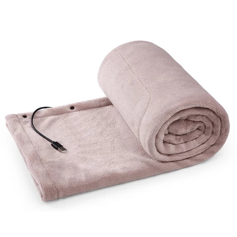 Coperta Elettrica Lavabile in Lavatrice USB 5V Riscaldatore per Letto con Termostato Materasso Elettrico Morbido Coperta Riscaldante Tappeto Termico