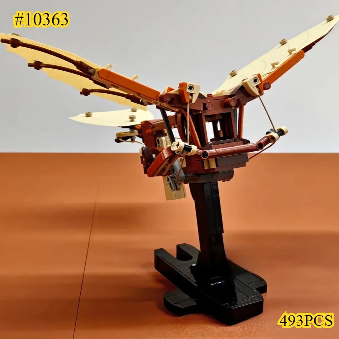 Set di blocchi da costruzione Flying Machine 10363 compatibili con le particelle Legoed, adatti per regali di Halloween e Natale, 493 pezzi