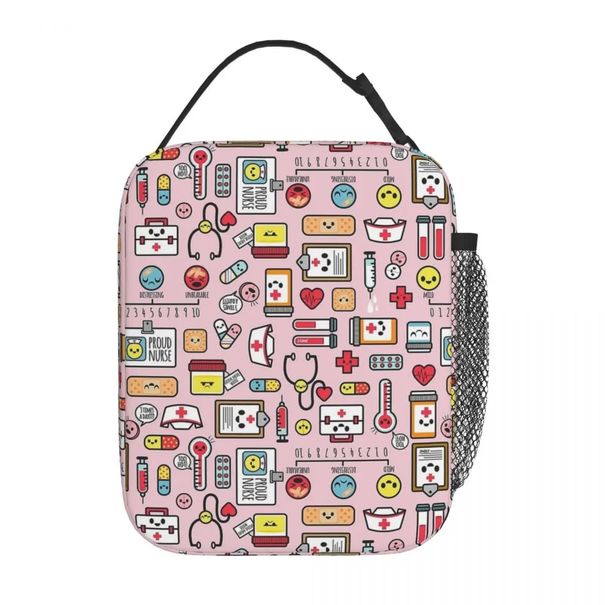 Orgoglioso di essere una infermiera Borsa per il pranzo isolata Grande contenitore per il pranzo Borsa termica Tote Lunch Box Viaggio in spiaggia Uomo Donna