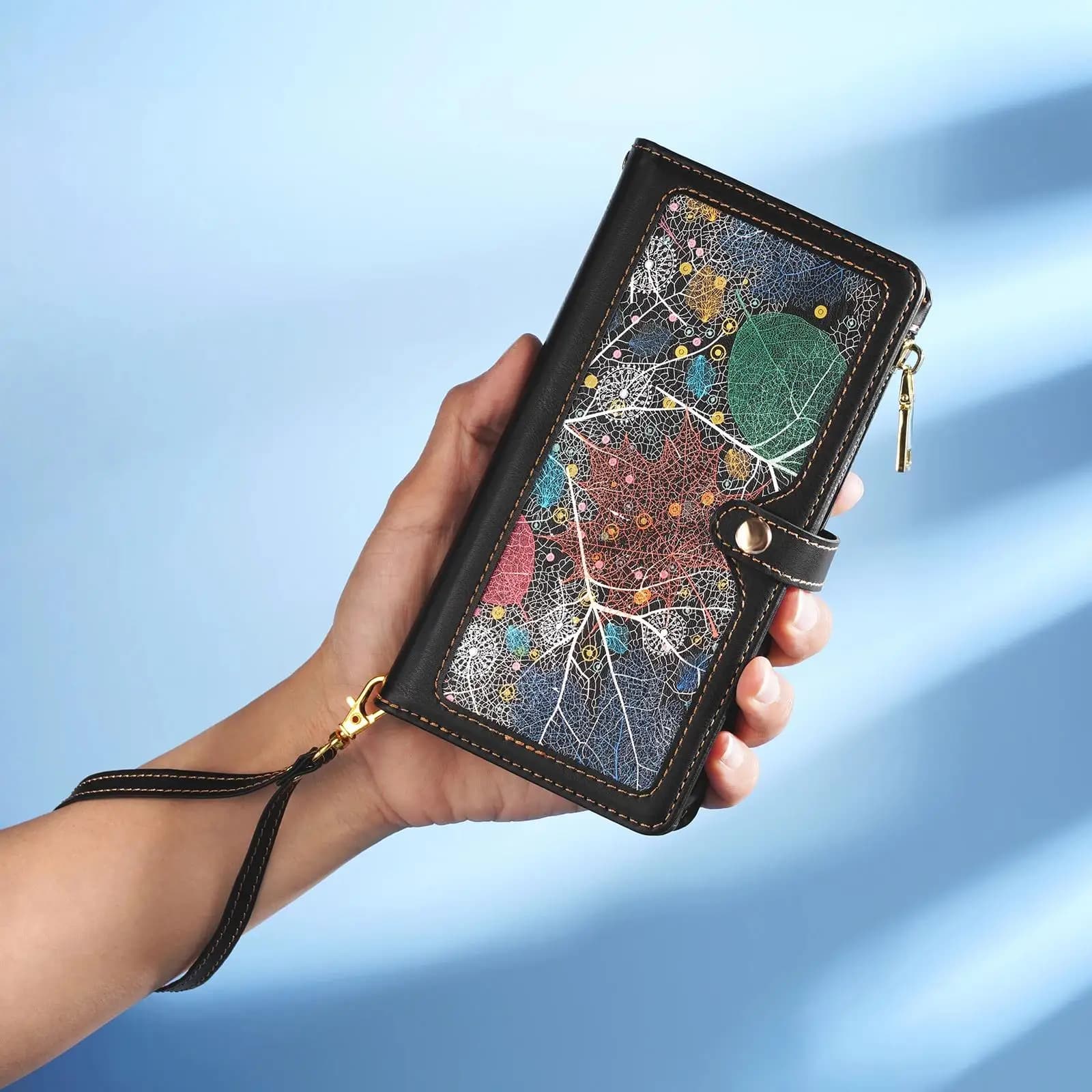 Custodia a libro con cerniera a portafoglio per Xiaomi POCO M6 M4 M3 ProCrossbody RFID Blocco cordino in pelle Flip Cover per Xiaomi POCO M6 M4 M3