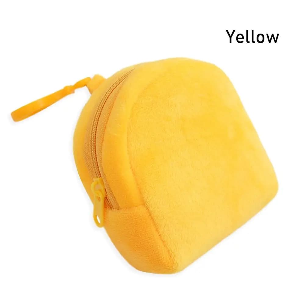 1Pcs Mini ID Card Bag Schoolbag Coin Purse Pure Color Coin Bag Keychain Candy Cute Wallet for Women