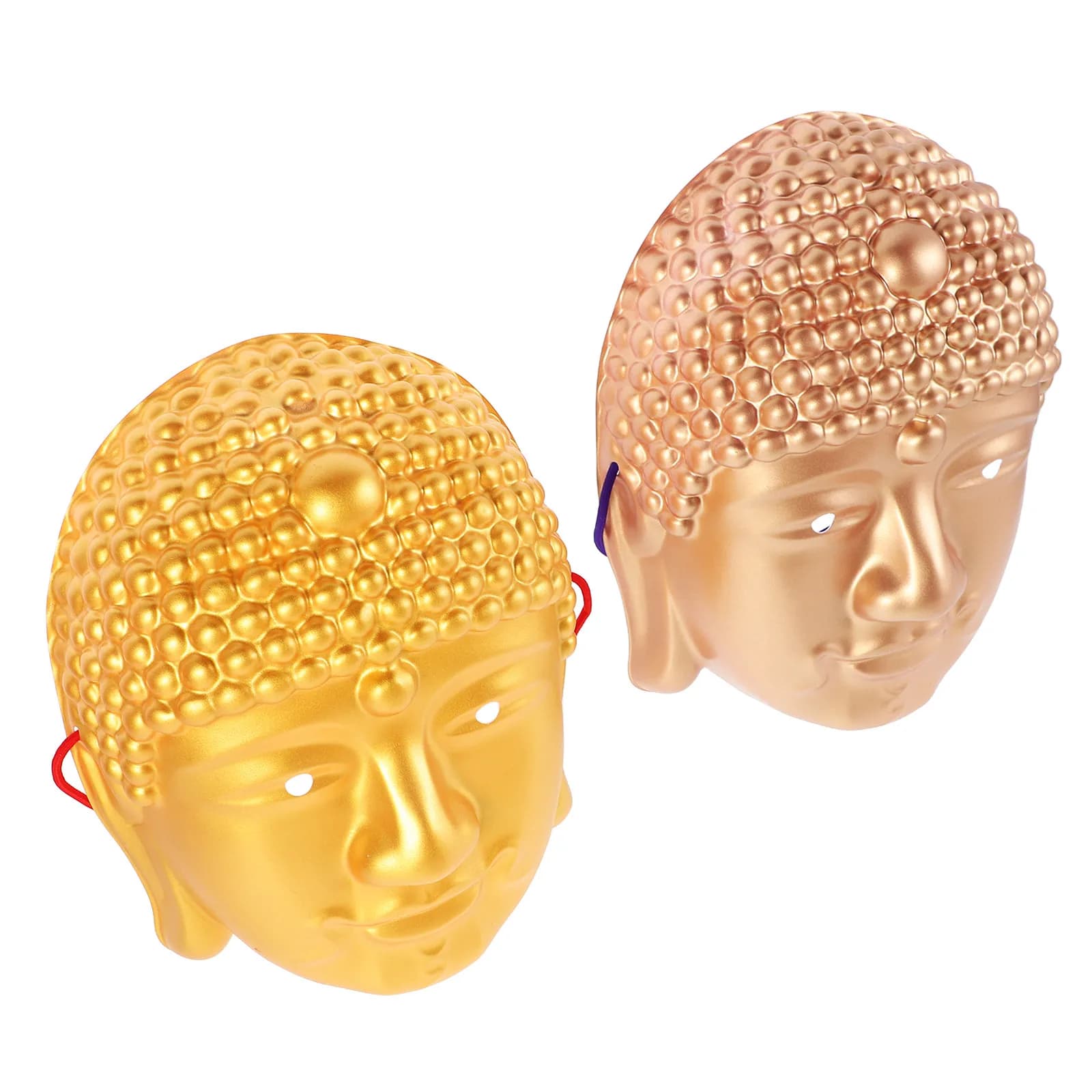 2 Maschere a Forma di Testa di Buddha, Costume Unisex per Halloween, Maschera per Feste in Maschera, Accessorio per Carnevale per Adulti