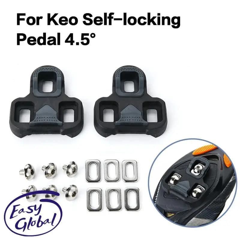 Tacchetti per bici da strada compatibili con il sistema autobloccante dall'aspetto Scarpe per pedali da ciclismo - Accessori per pedali per bicicletta galleggianti da 4,5 gradi