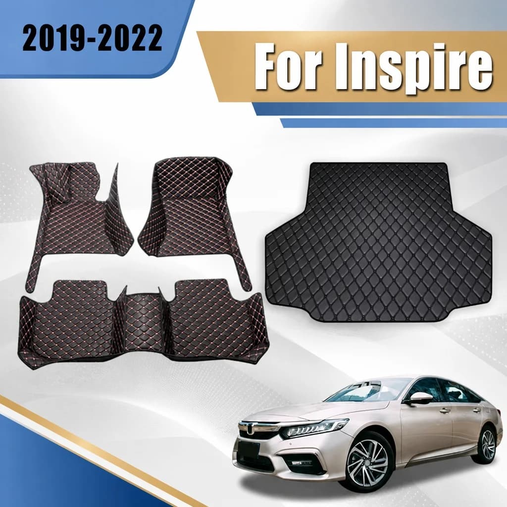 Tappetini per auto Tappeti per bagagliaio per Honda Inspire 2019 2020 2021 2022 Accessori auto Prodotti per interni Coperture Parti impermeabili