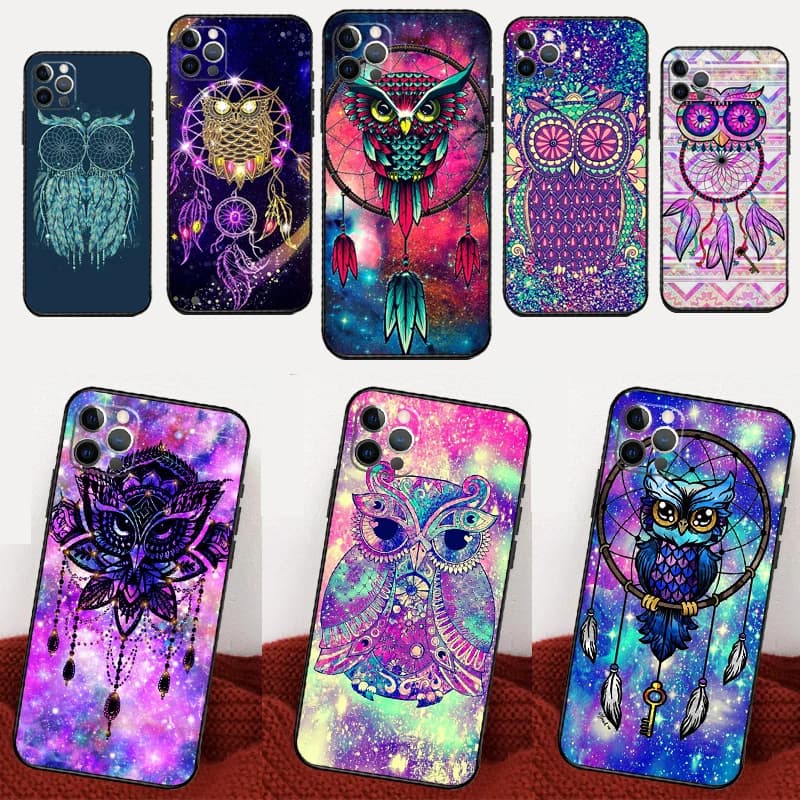 Dream Catcher Drawings Feather Owl For Xiaomi Redmi Note 14 Pro 12 11 9 10 13 15 Pro Plus Case For Redmi 15 10C 12C 13C 14C 15C