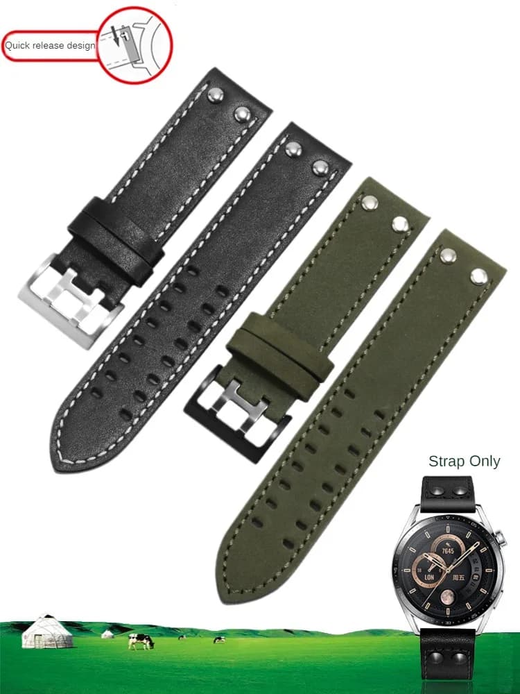 Applicabile a H-u-a-w-e-i Watch4/3 Watch Gt4 Strap Watchgt3 cinturino per orologio in pelle Master straordinario per uomo e donna