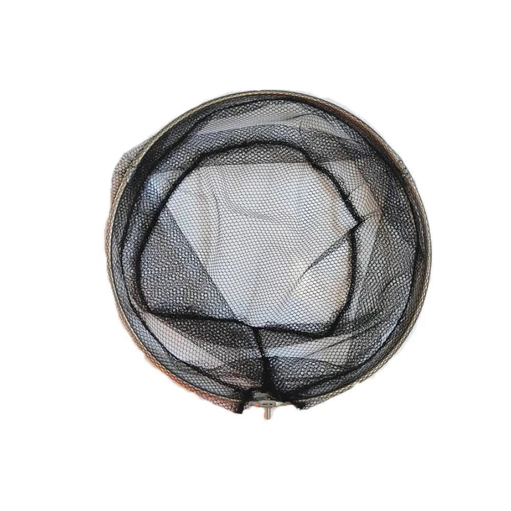 Portable Foldable Fishing Landing Net Lightweight 35cm Diameter Fish Catching Net Black Landing Net Stream Fishing