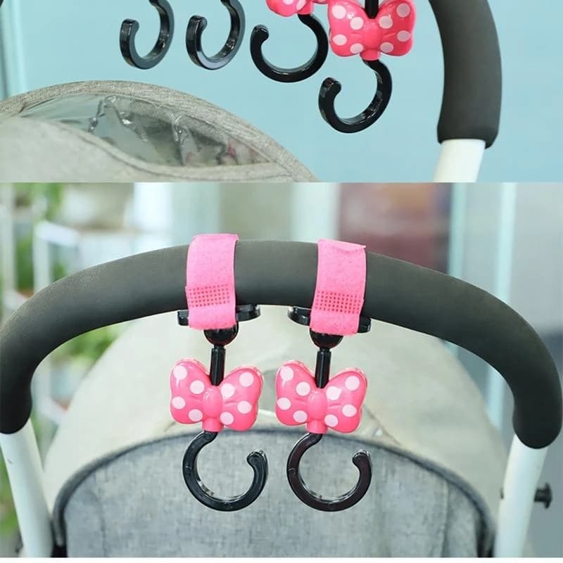 1 paio ganci per passeggino per appendere borse Shopping clip universale per passeggino 15UB