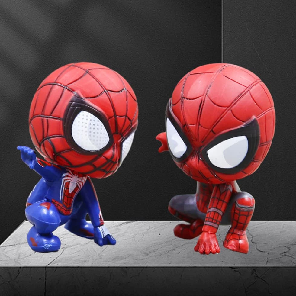 Marvel Spiderman Anime Action Figure Toys PVC Model Spider Man Dolls Decoration Cake Decoration Mdoel Fans Toys Birthday Gifts