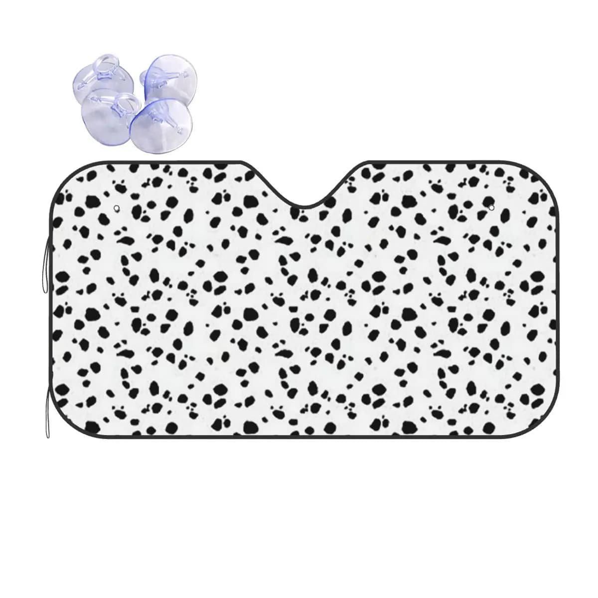 Simpatiche macchie puntini stampa cane dalmata parasole parabrezza parabrezza anteriore per auto finestra parasole accessori coperture