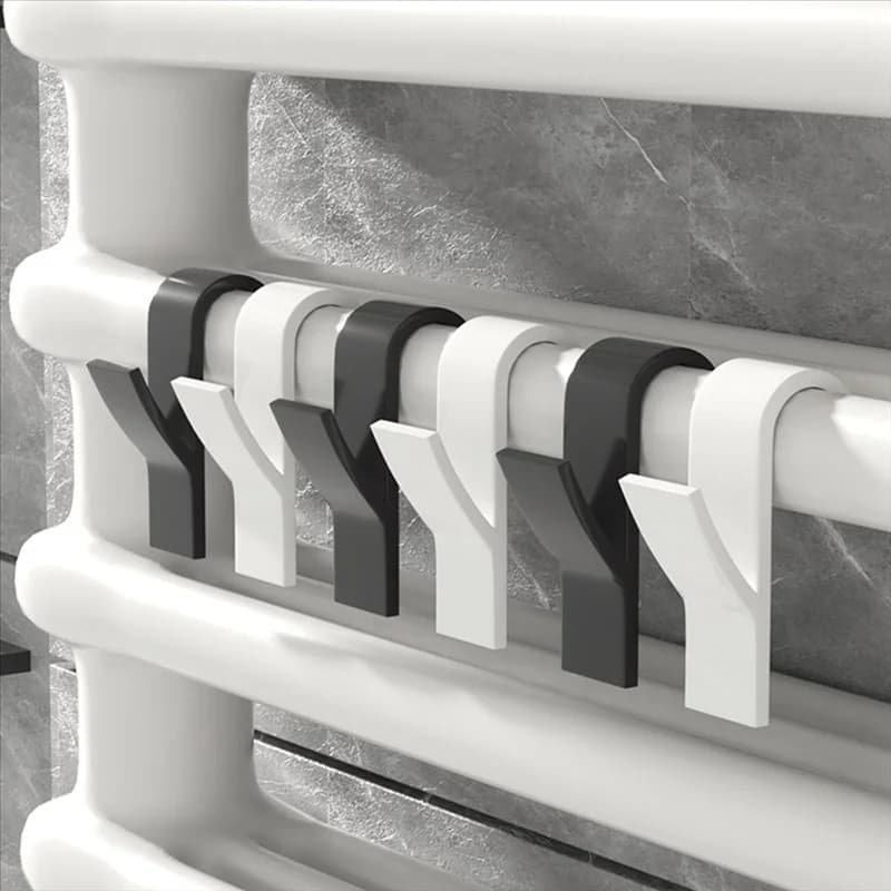 TFORU-Kitchen Bathroom hanger Clip Storage Rack Heated Towel Radiator Binary Dresses Scarf Hook Hooks Support Easy from us