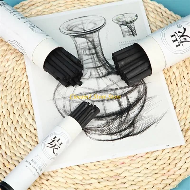 A3PC 75x/Set Charcoal Sticks Charcoal Drawing Pencils for Drawing Crafts Sketching