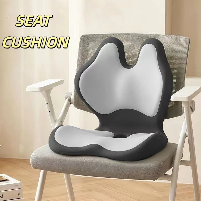 Cuscino per Sedile Auto a Forma di L in Memory Foam con Supporto Lombare Integrato per Auto, Camion, Scrivania e Sedia da Gaming