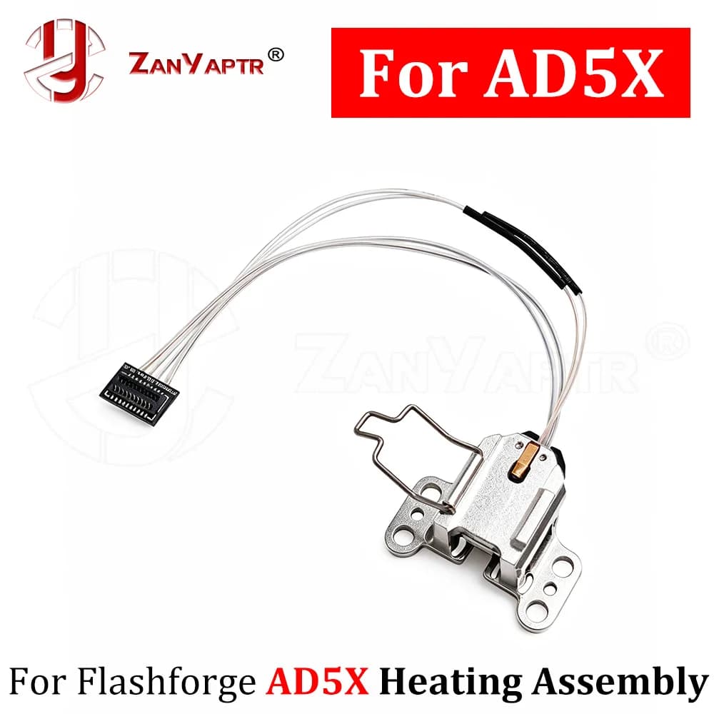 Kit di Riscaldamento Hotend Flashforge AD5X: Blocco Riscaldante, Termistore e Cartuccia per Stampante 3D Adventurer 5X