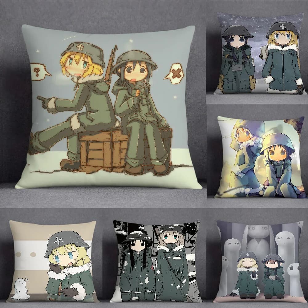 Game Girls Last Tour Pillow Case Square Double-Sided Printing Sofa Cushion Cover Pillowcase Bedroom Bedside