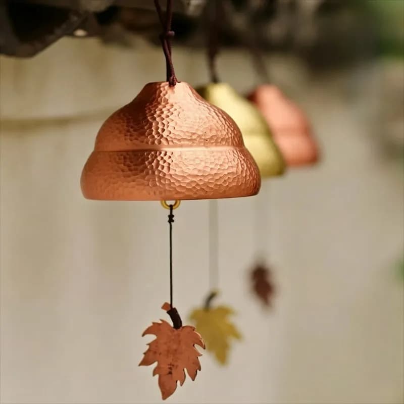Pure Copper Wind Chimes Meditation Relax Bells Yoga Sound Healing Handheld Chimes Outdoor Garden Musical Instruments Percussion