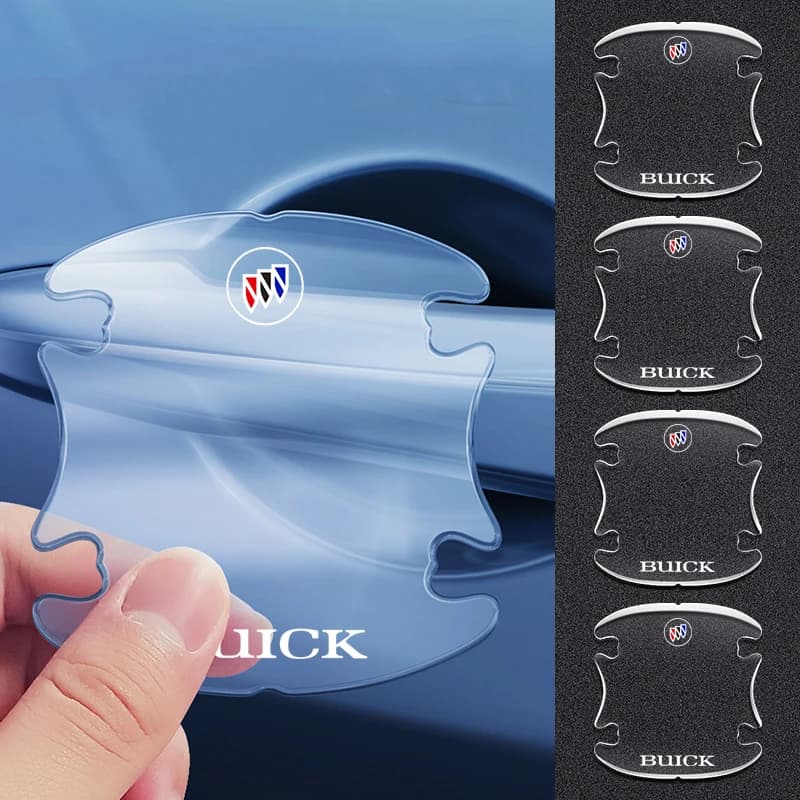 4pcs Transparent Car Door Handle Bowl Sticker For Buick Envision Excelle GT Verano Encore enclave Park Avenue Envista GL8 GL6