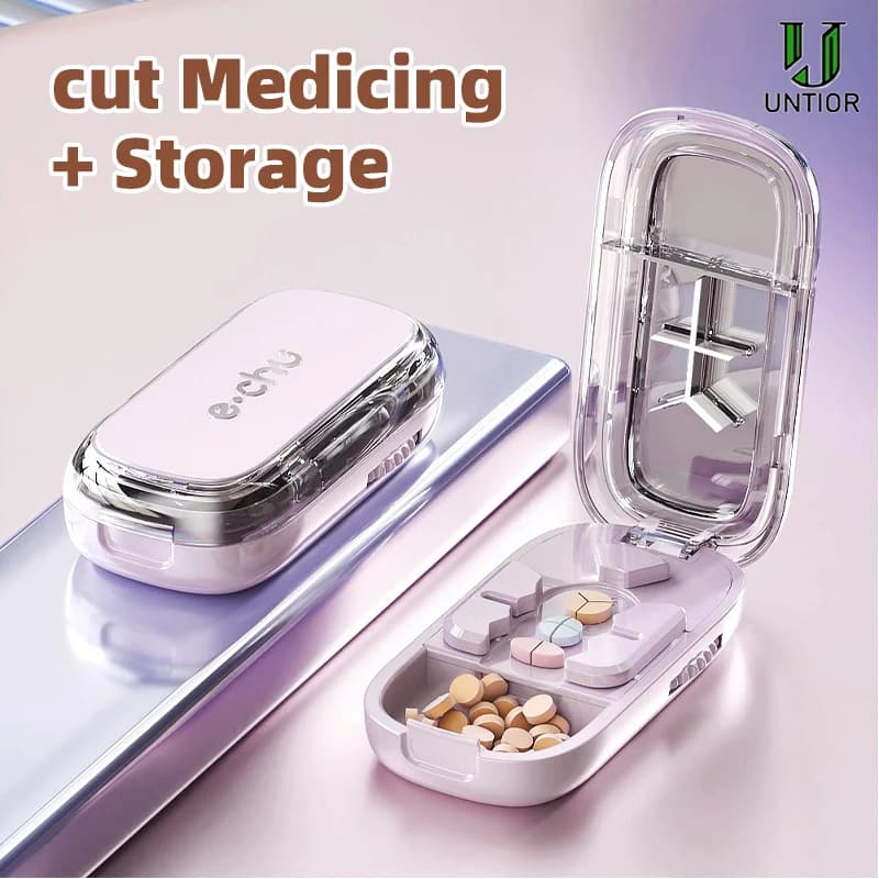2/3/4 in 1 Material for food use Compact and portable daily compact travel pills for vitamin medicines