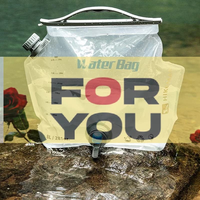 Borsa per acqua da campeggio da 8 litri con rubinetto, contenitore d'acqua portatile, brocca pieghevole per lo stoccaggio dell'acqua, per sopravvivenza o forniture di emergenza