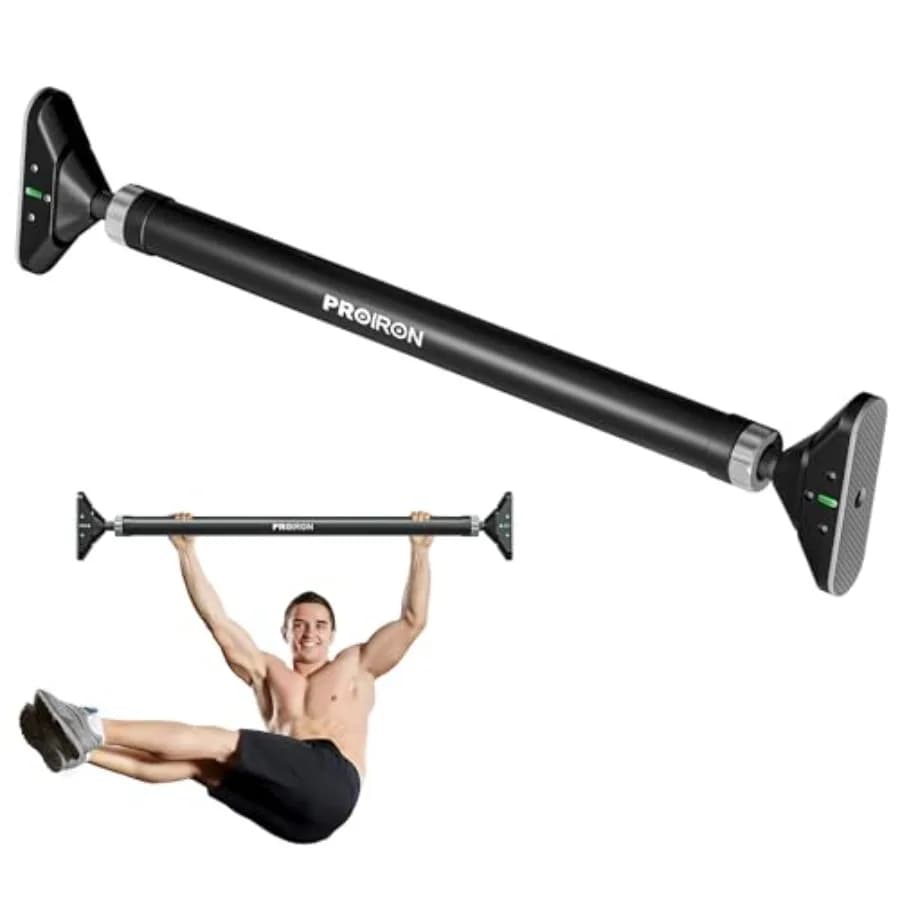 Barra per trazioni da porta, da 28,3 a 38,2 pollici, senza viti, attrezzatura fitness per allenamento parte superiore del corpo, per palestra domestica