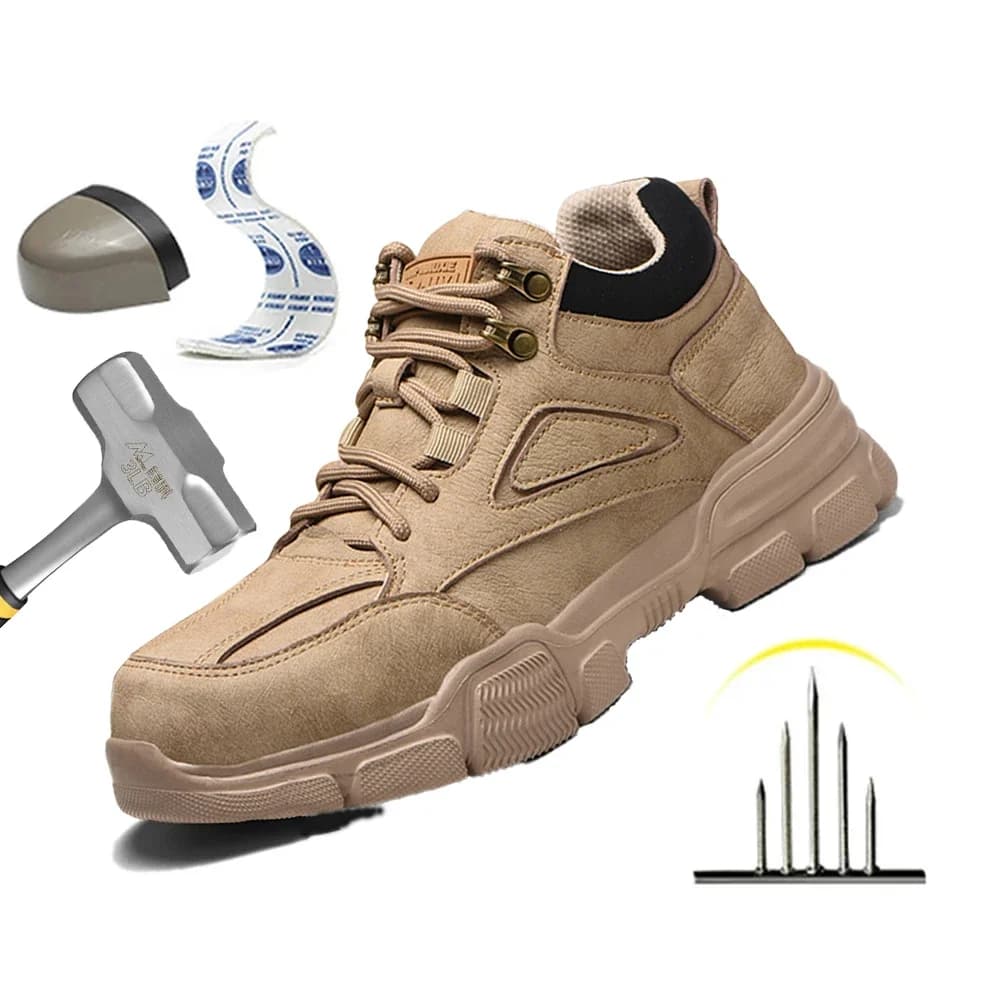 Men's Indestructible Steel Toe Safety Shoes Winter Work Sneakers Comfortable Sport Boots for Men Dropshipping