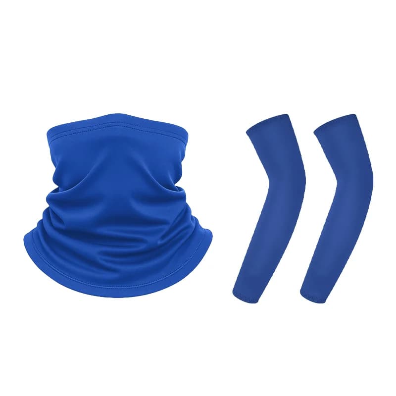 Children's Neck Cover Lightweight Sun Protection Silk Sleeve Set Outdoor Cycling Arm Cover Against Uv Protection Cycling Gloves