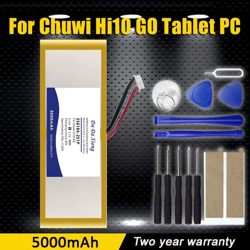 New 7.6V 5000mAh Chuwi Hi10 GO 2-in-1 356184-2S1P Notebook Laptop Battery 7 Wire Plug With Tools