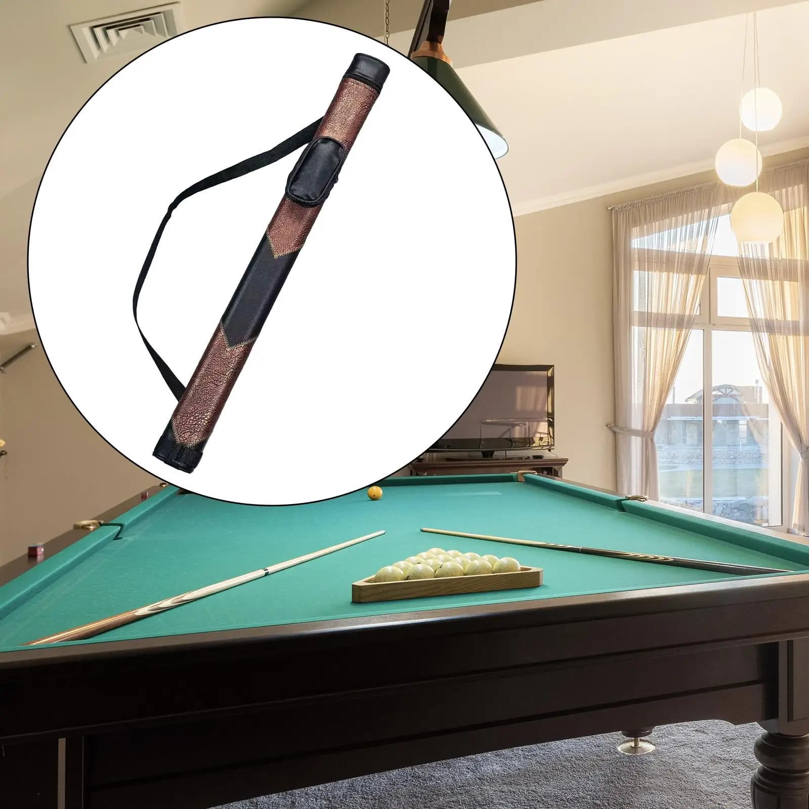 Custodia per stecche da biliardo Forniture per tavoli da biliardo Organizzazione dell'organizzatore Custodia per stecche da biliardo Contenitore per stecche da biliardo per Snooker Club Professional