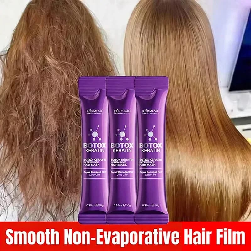 Mask for Hair 5 Seconds of Magical Repair to the Keratin for Damaged Hair and Crespi, Deep Nutrition for Soft Hair, Smooth and Shiny, Professional Hydrating Treatment