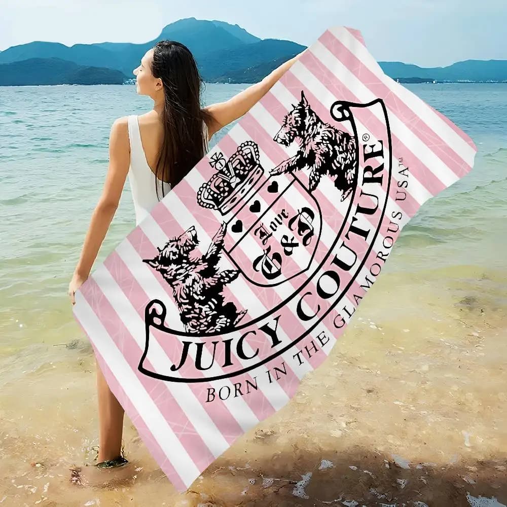 Teli mare grandi in microfibra Fashion J-Juicy Cool C-Couture ad asciugatura rapida, ideali per viaggi, piscina e yoga