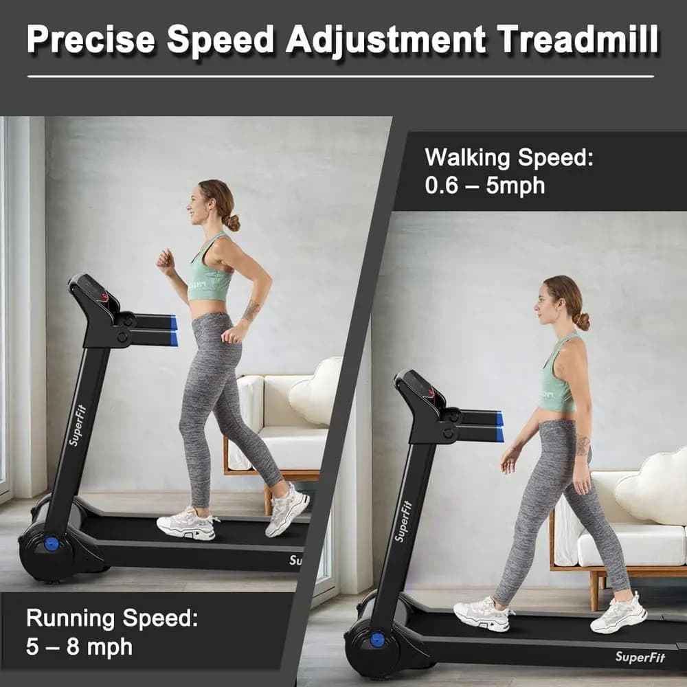 Tapis Roulant Elettrico Salvaspazio con Controllo App, Altoparlante Bluetooth, Touchscreen HD, Portatile per Casa o Ufficio
