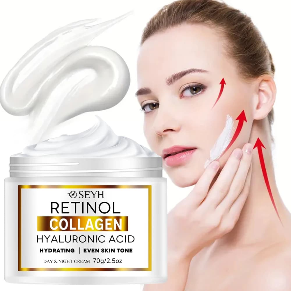 SEYH Crema viso idratante al collagene Lifting e rassodante Schiarente per la pelle Uniforme Tono della pelle Acido ialuronico Niacinamide Vitami